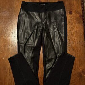 soma black leggings Faux Leather Size Small